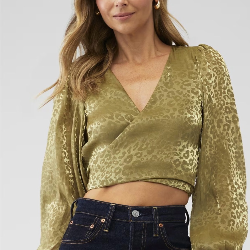 Show Me Your MuMu wrap blouse